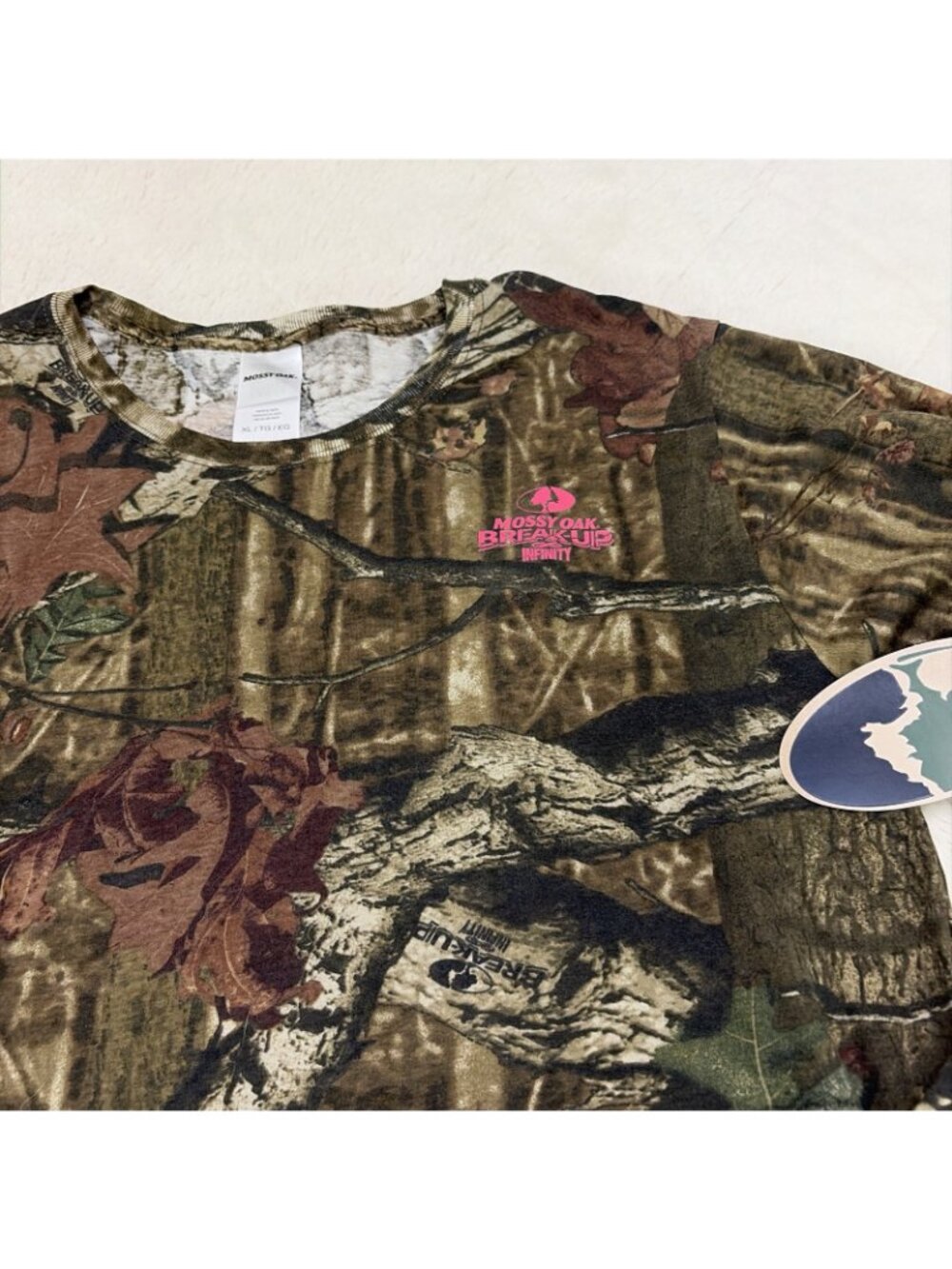 Mossy Oak Break Up Infinity Womens Camouflage Tee XL New - Picture 5 of 10